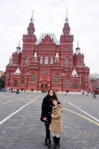 Laura et Victoria à Moscow.